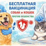 Бесплатная вакцинация собак и кошек против бешенства